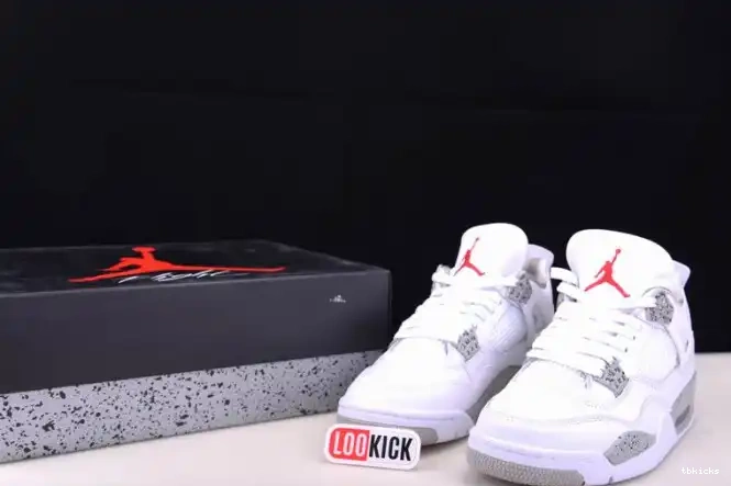 Rep TB Retro 4 Jordan (2021) Oreo CT8527-100 White 0618